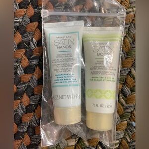 Mary Kay Satin Hands Body Travel Size Lotion Lot of 2